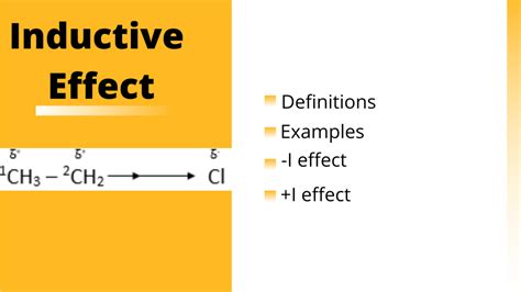 what is inductive effect explain its types with example
