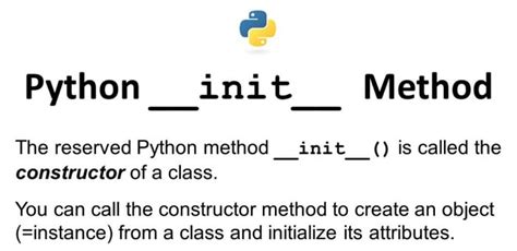 what is init method in python