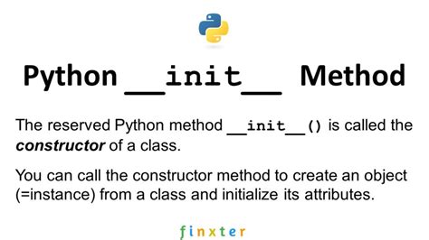what is init method in python with example