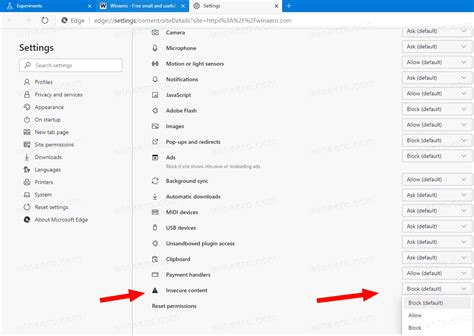 what is insecure content edge