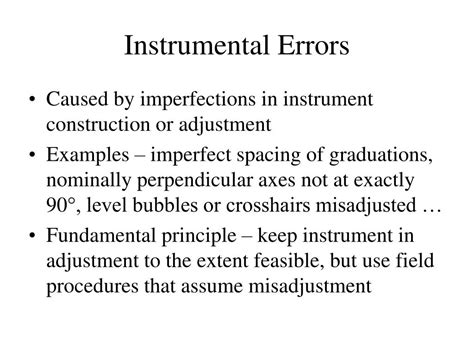 what is instrumental error in measurement