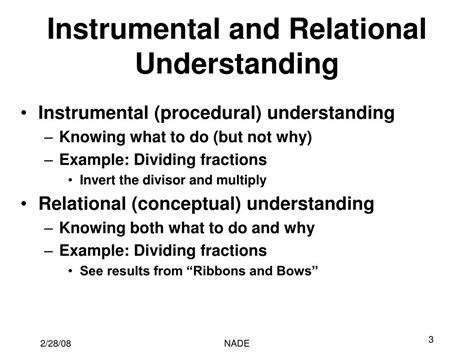 what is instrumental understanding in mathematics