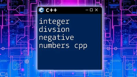 what is integer division in c++