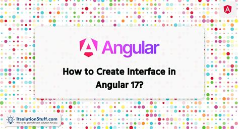 What Is Interface In Angular
