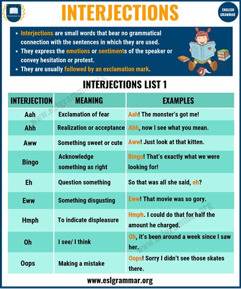what is interjection with example pdf