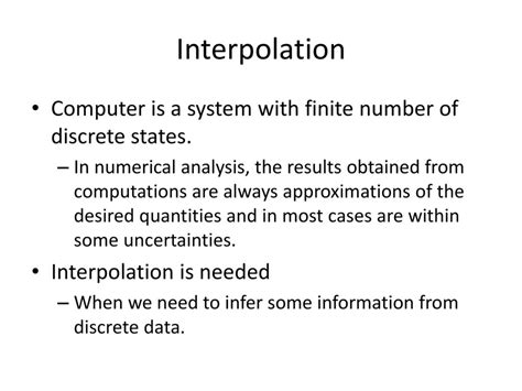 what is interpolation in computer science