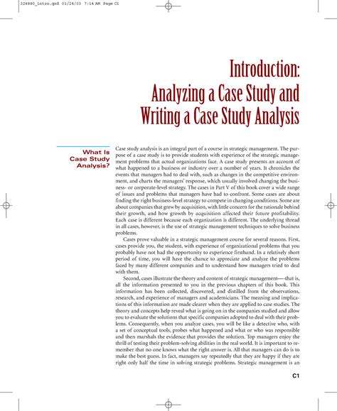 what is introduction in case study