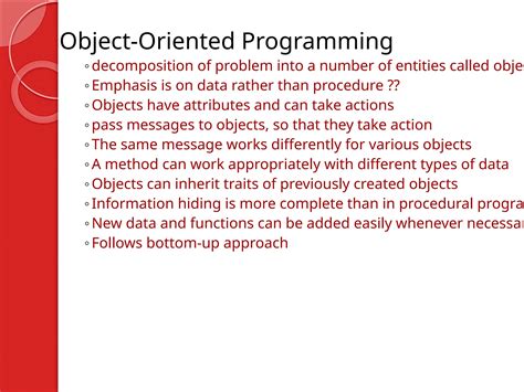 what is introduction to object oriented programming