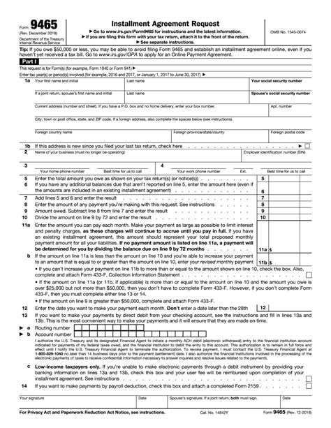 what is irs form 9465