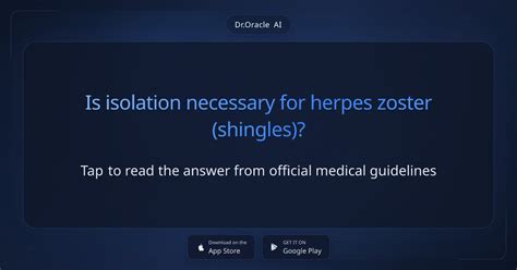 What Is Isolation For Shingles
