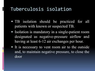 What Is Isolation For Tb