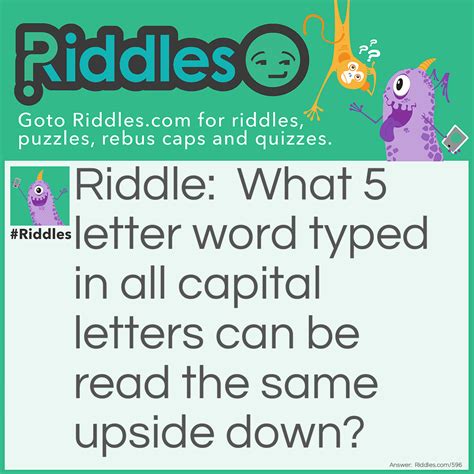 what is it called when a word is read the same upside down