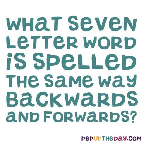 what is it called when a word is spelled forwards and backwards