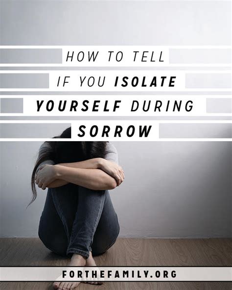 what is it called when you isolate yourself