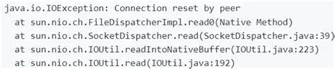 What Is Java Io Ioexception Connection Reset By Peer