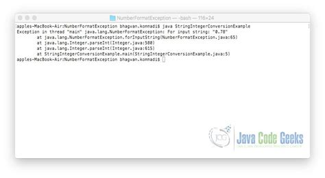 what is java lang numberformatexception