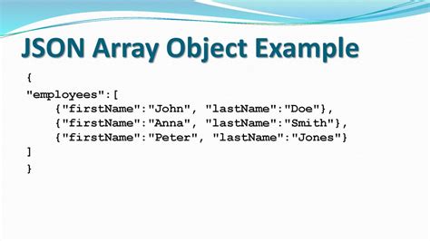 what is json array example