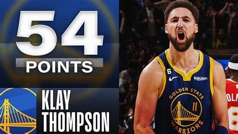 what is klay thompson's career high