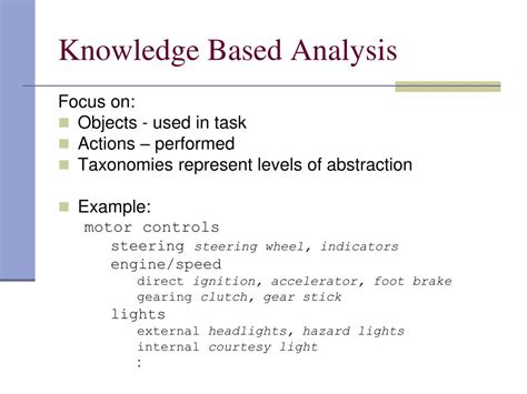 What Is Knowledge-Based Task Analysis