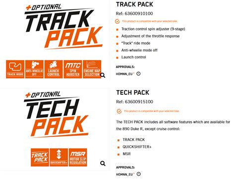 What Is Ktm Tech Pack