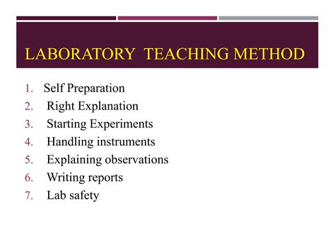 what is laboratory method of teaching in physical science