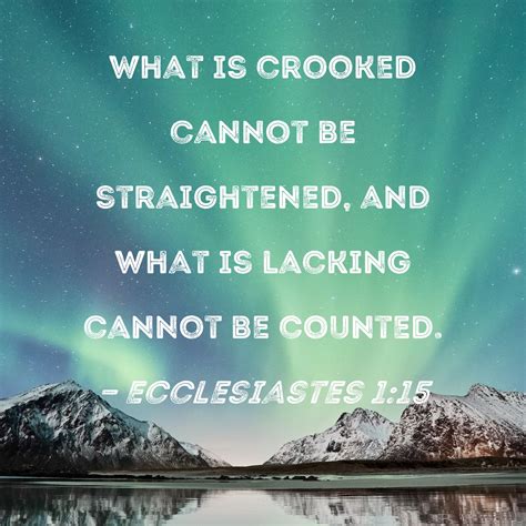 what is lacking cannot be counted