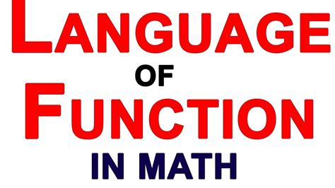 what is language function in math