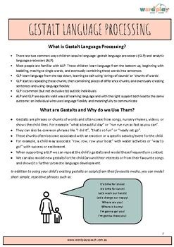 what is language processing activities