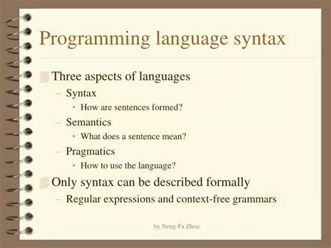 what is language syntax in programming