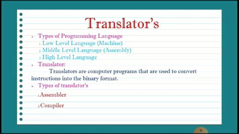 what is language translator in computer short answer
