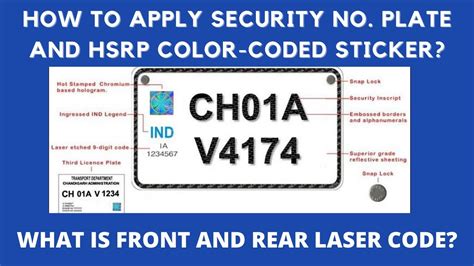 what is laser code in car number plate