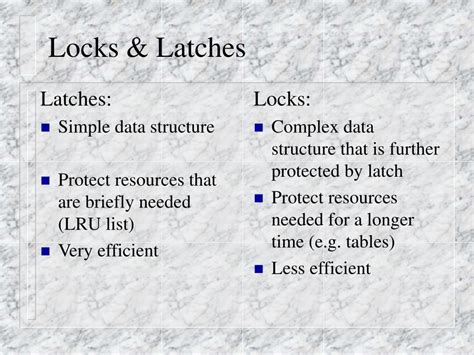 What Is Latches In Oracle