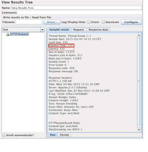 what is latency in jmeter