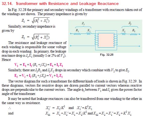 what is leakage reactance in transformer