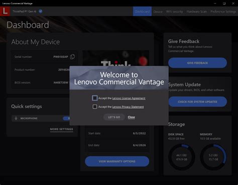 what is lenovo commercial vantage