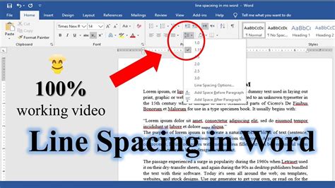 What Is Line Spacing In Word