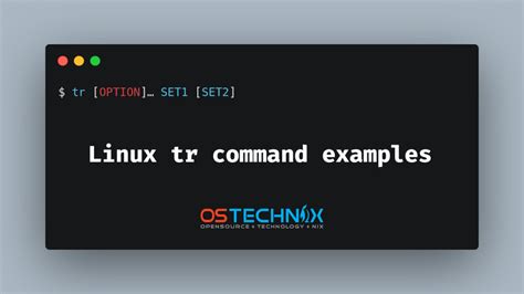 What Is Linux Command Tr