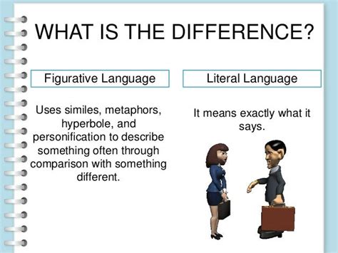 what is literal and figurative language examples