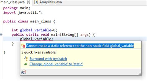 what is local and global variable in java