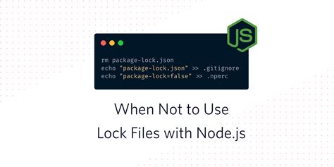 What Is Lock File In Node Js