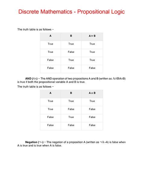 what is logic in discrete mathematics