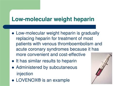 what is low molecular weight heparin