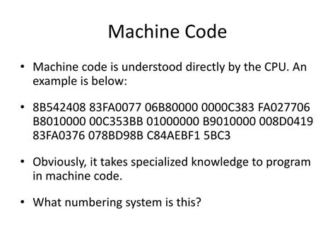 what is machine code called