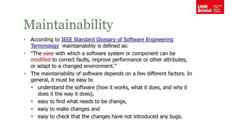 what is maintainability in software engineering