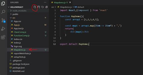 what is map method in react js