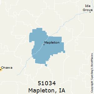 what is mapleton iowa zip code