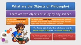 what is material object in philosophy