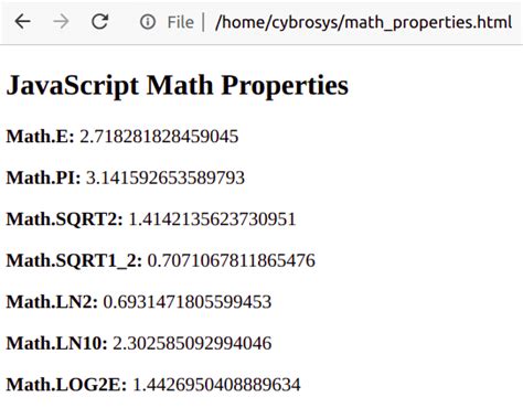 what is math exp in javascript