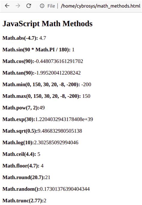 what is math in javascript