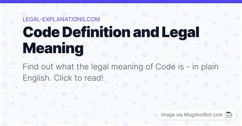 what is meaning code